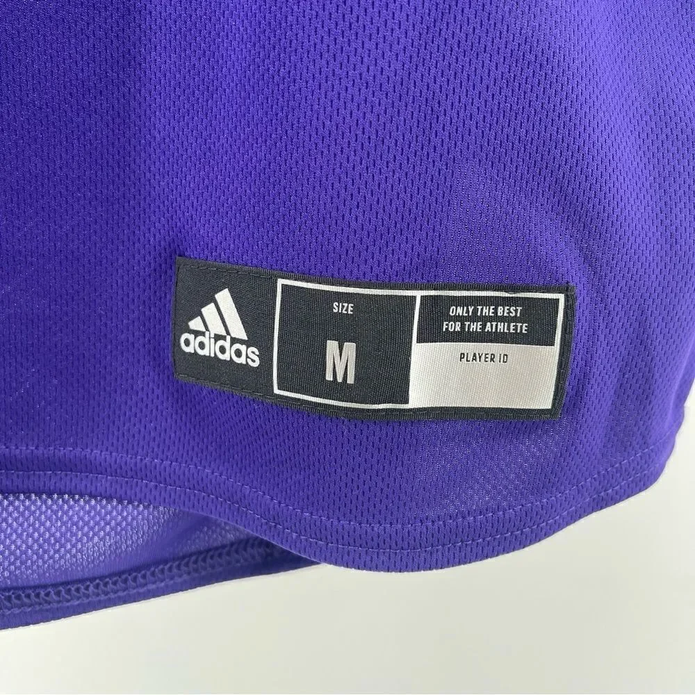 Adidas Men’s Purple Diamond King Elite Two-Button Baseball Jersey Medium